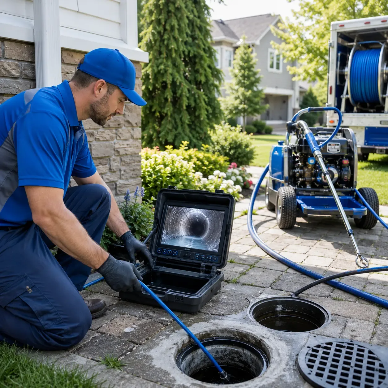 Outdoor drain cleaning professionals serving Wellington, IL