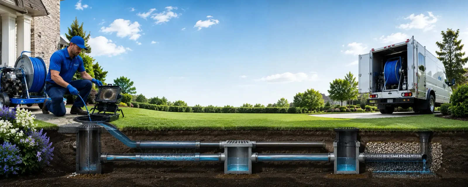 Outdoor drain cleaning information for Wellington, IL